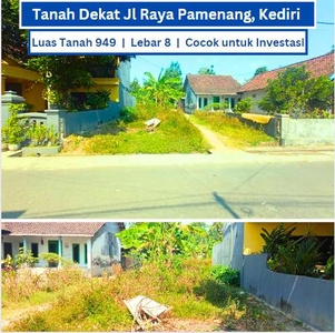 Tanah Di Kediri Dekat Jalan Raya Pamenang Harga Murah