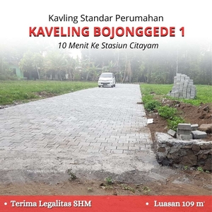 Tanah Kavling Strategis 10 Menit ke Stasiun Citayam, Sertipikat SHM