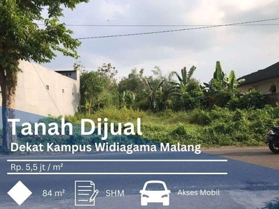 Tanah Kos Dekat Suhat Kota Malang Super Strategis