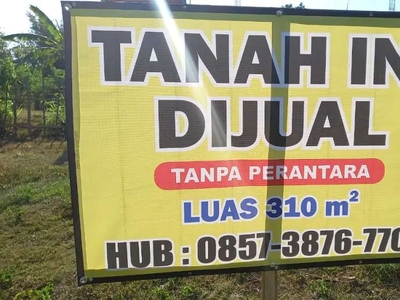 Tanah Kosong Luas 310m² BB Agung Negara