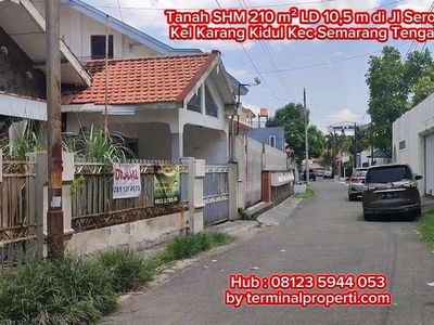 Tanah Murah Jl Seroja Dkt Simpang Lima tengah kota Semarang
