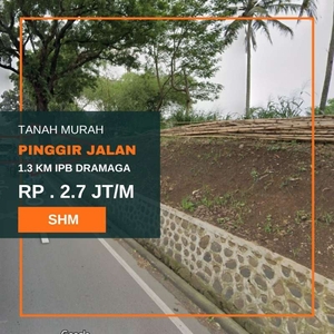 Tanah murah pinggir jalan dekat IPB SHM bisa termin 2 th