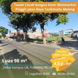 Tanah Stategis Potensial bangun Kost atau Minimarket harga 400 Jt an