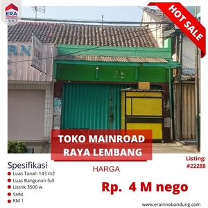 toko strategis mainroad raya lembang