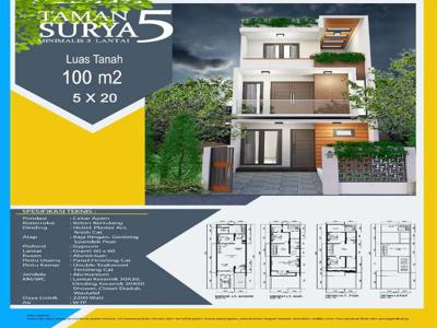 Di jual rumah brand baru, taman surya