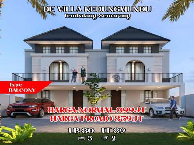 RUMAH CLUSTER DE VILLA KEDUNGMUNDU TEMBALANG RSUD DEKAT KAMPUS UNIMUS