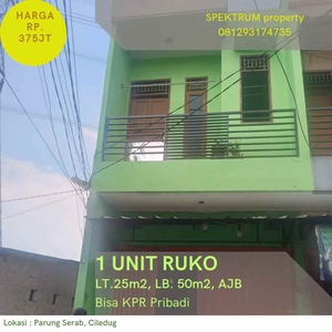 1 Unit Ruko Lt25 Lb50 Rp375jtparung Serab Ciledukbisa Kpr Pribadi