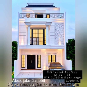 3 Lantai Rooftop Luas Akses Jl Lebar 2 Mobil At Jakarta Selatan J
