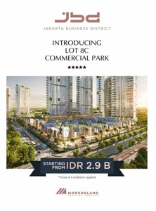 Commercial Bussiness Park Jbd 45 X 15 Di Jgc Jakarta Garden City