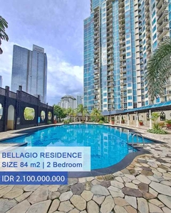 Dijual Apartemen Bellagio Residence 2 Br Fully Furnished