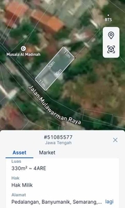 Dijual Cepat Tanah Pinggir Jalan Raya