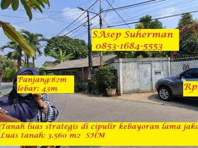 Dijual Murah Tanah Luas Strategis Di Cipulir Kebayoran Lama Jakarta Se