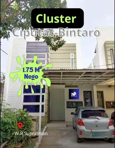 Dijual Rumah 2 Lantai Cluster Di Ciputat - Bintaro Siap Huni
