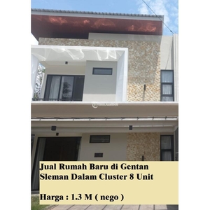 Dijual Rumah Baru di Gentan Sleman Dalam Cluster 8 Unit LT100 LB115 - Sleman Yogyakarta