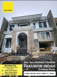 Dijual Rumah Baru Pakuwon Indah Surabaya Marmer Premium Quality