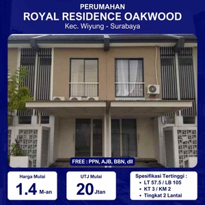 Dijual Rumah Baru Royal Residence Oakwood Surabaya Barat 14man
