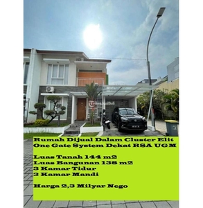 Dijual Rumah Dalam Cluster Elit One Gate System Dekat RSA UGM - Sleman Yogyakarta