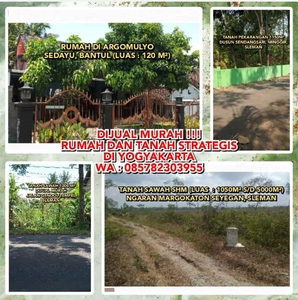 Dijual Rumah Dan Tanah Strategis Di Yogyakarta Wa