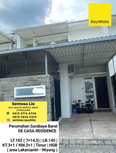 Dijual Rumah De Casa Residence Lakarsantri Surabaya Barat Semi Furnish