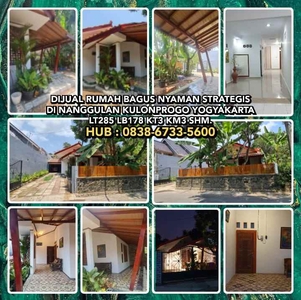 Dijual Rumah Di Nanggulan Kulonprogo Yogyakarta Lt285 Lb178 Kt3 Km3
