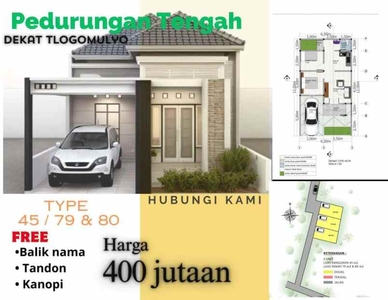 Dijual Rumah Di Pedurungan Tengah Dekat Smp 34 Pedurungan Semarang