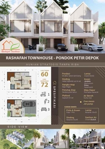 Dijual Rumah Di Pondok Petir Kota Depok Rashafah Townhouse Syariah