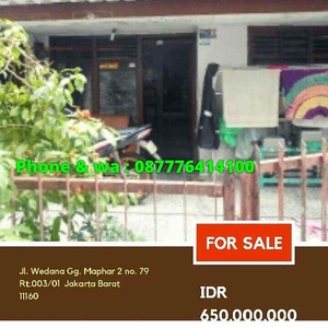 Dijual Rumah Di Sawah Besar Jakarta Barat