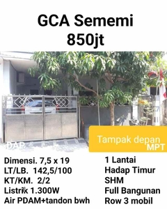 Dijual Rumah Griya Citra Asri Sememi Surabaya 850 Juta Shm Hadap Timur