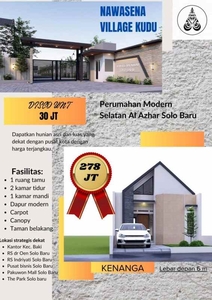 Dijual Rumah Harga Promo Selatan Al Azhar Solo Baru Di Kudu Baki Sukoh