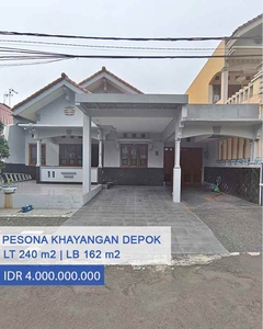 Dijual Rumah Langka Di Perumahan Pesona Khayangan Depok Jawa Barat