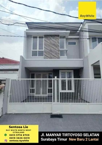 Dijual Rumah Manyar Tirtoyoso Selatan - Surabaya Timur - Baru 2 Lantai