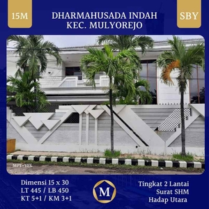 Dijual Rumah Mewah Dharmahusada Indah Surabaya 15m Shm Hadap Utara