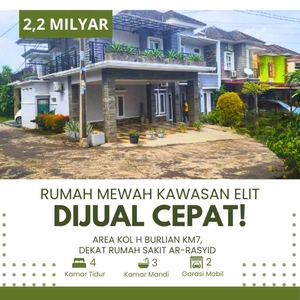 Dijual Rumah Mewah Jl Kol H Burlian Dekat Rumah Sakit Arrasyid