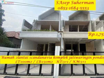 Dijual Rumah Murah 2 Lantai Scandanavia Komplek Jatiwaringin Pondok Ged