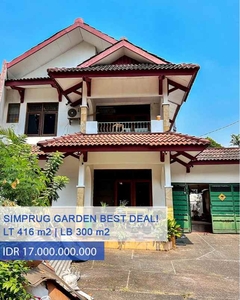 Dijual Rumah Murah Di Simprug Garden Kebayoran Lama Jakarta Selatan