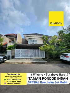 Dijual Rumah Taman Pondok Indah Wiyung Surabaya Barat Row Jalan 4mobil