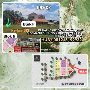 Dijual Take Over Tanah Pekarangan 99m Di Semanu Gunung Kidul Diy