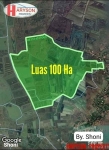 Dijual Tanah 100 Hektar Muaragembong Bekasi