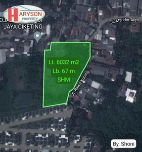 Dijual Tanah Komersil 6032 M2 Bantargebang Bekasi