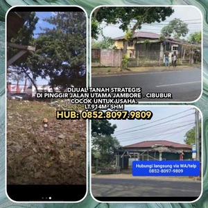 Dijual Tanah Strategis Di Pinggir Jalan Utama Jambore - Cibubur