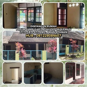 Disewakan Rumah Di Perum Jambusari Indah Depok Sleman Lt110 Lb70 Kt2