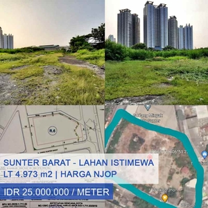 For Sale Lahan Istimewa Harga Njop Jl Danau Sunter Barat Jakarta Utara