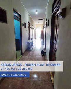 For Sale Rumah Kost 16 Kamar Tidur Murah Di Kebon Jeruk Jakarta Barat