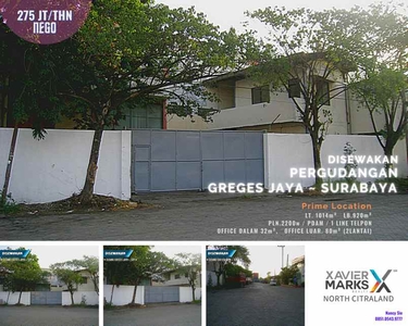 Gudang Greges Jaya Surabaya Prime Location