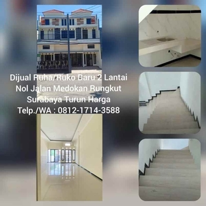 Jual Rumah Medokan Surabaya Untuk Usaha 2 Lantai Turun Harga