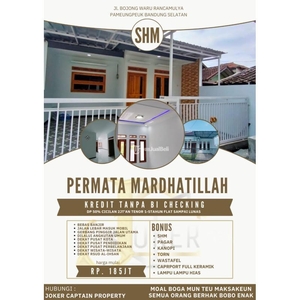 Jual Rumah Siap Huni SHM Cluster Permata Mardhatillah - Bandung Jawa Barat