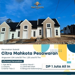 Jual Rumah Subsidi Baru Tipe 36 Lokasi Strategis dekat Fasilitas Umum - Bandar Lampung