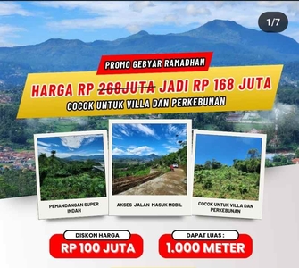 Jual Tanah Murah Bandung Ciwidey View Indah