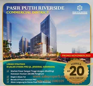 Kavling Komersial Pik2 Pasir Putih Riverside Boulevard Promo Desember