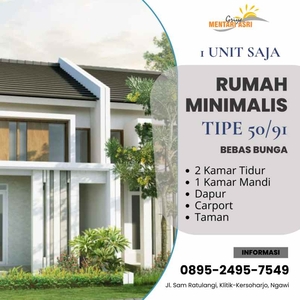 Kredit Rumah Ngawi Tipe 5091 Ready Stock